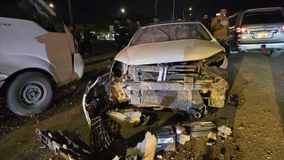 بەهۆی خێراییەوە پەڕیوەتە سایدی بەرامبەر و چەند ئۆتۆمبێلێکی داغان کرد