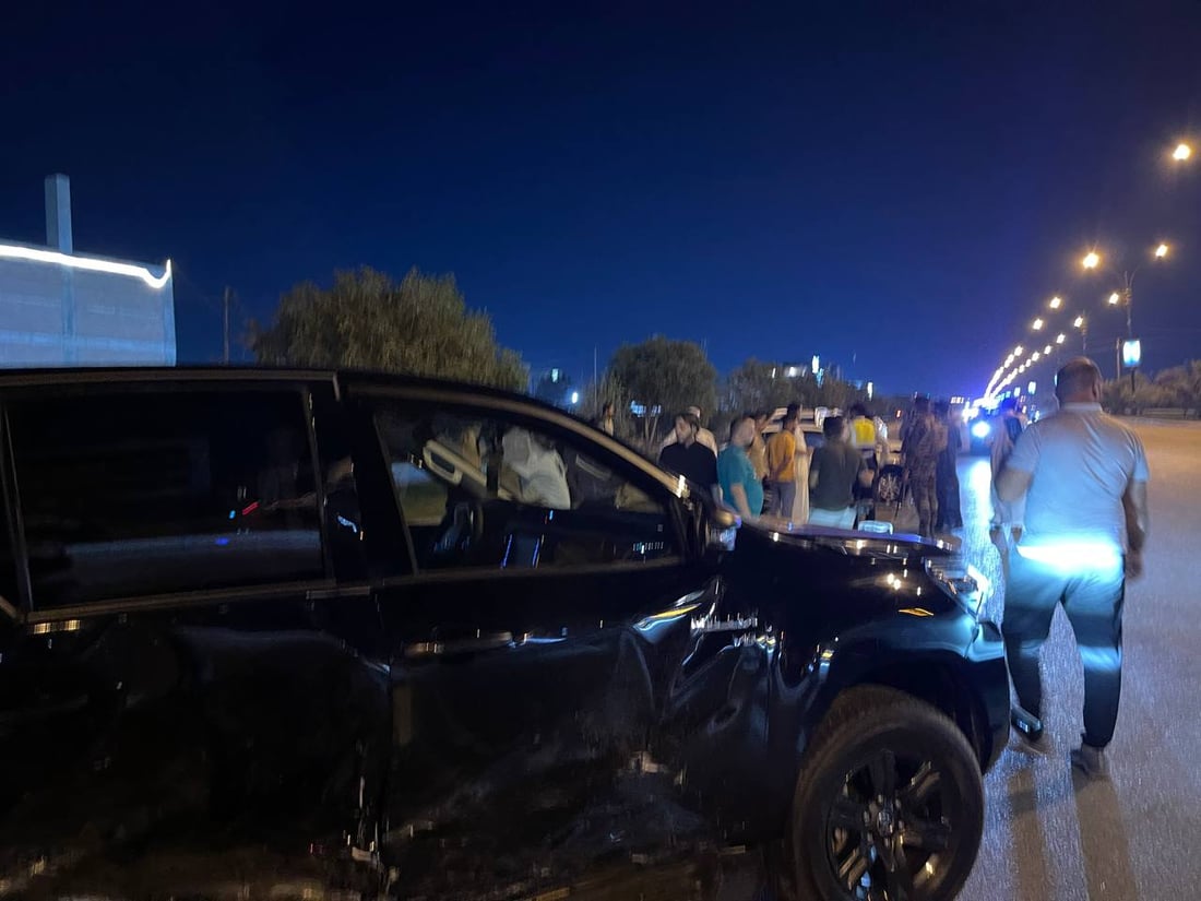 الرمادي قبل قليل: حادث تصادم بين “ريو” و”هيلوكس” يتسبب بإصابة 4 أشخاص