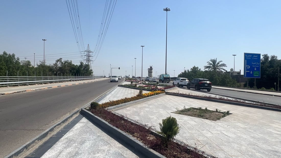 الغزالية ترحب بكم بالمرمر والورود والنافورات.. صور من المدخل الجديد