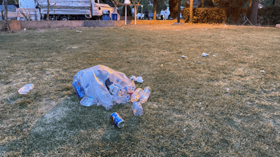 لە ئاهەنگی دەرچوونی خوێندکارانی زانکۆ 30 تۆن زبڵ و پاشماوە فڕێدراوە