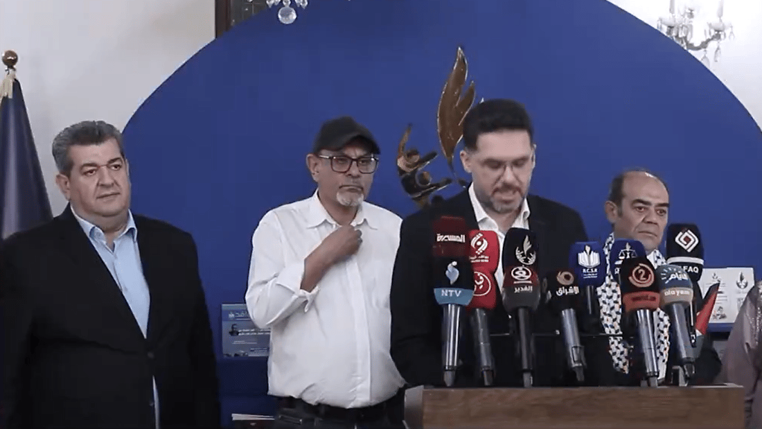 نجم قناة آفاق يلقي خطاباً: منعونا من التظاهر ضد أميركا في بغداد ومساندة فلسطين!