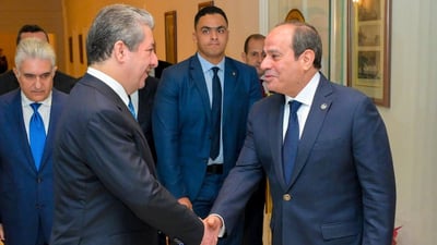 مسرور بارزاني والسيسي يبحثان تعزيز العلاقات والاستثمار بين العراق ومصر