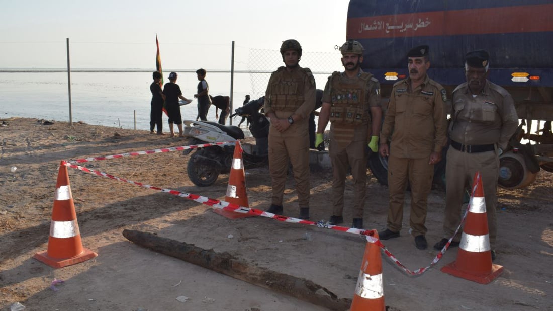 صور: مسير المشاية ينقطع 4 ساعات عند ساحل الفاو.. كاتيوشا من أيام إيران