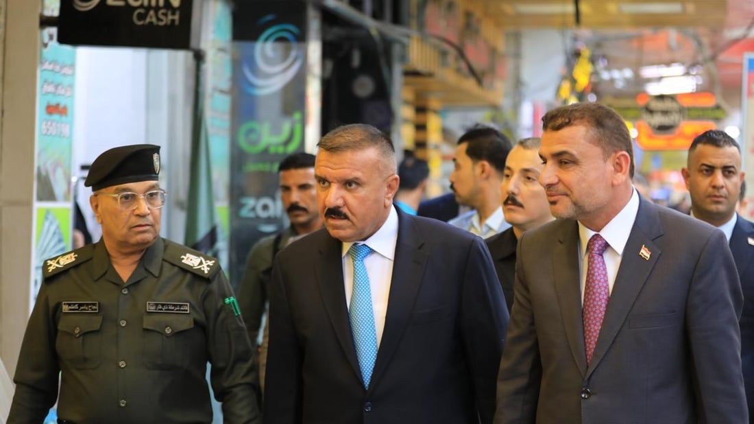 صور: وزير الداخلية يصطحب قائد شرطة ذي قار في جولة حول الحبوبي