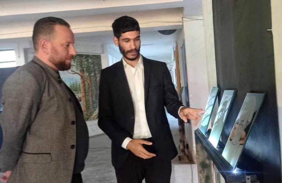 زعماء وأساطير على الزجاج.. المسعودي قدم عروضاً “مبهرة” لأول مرة في كربلاء (صور)