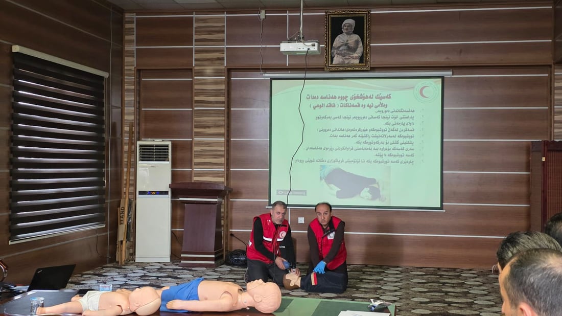 خولێكی فریاگوزاریی ته‌ندروستی بۆ یارمه‌تیدانی حاجییان به‌ڕێوه‌چوو