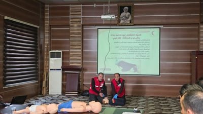 خولێكی فریاگوزاریی ته‌ندروستی بۆ یارمه‌تیدانی حاجییان به‌ڕێوه‌چوو