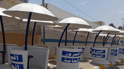 چەتری پاراستن لە تیشیکی خۆر بۆ کارمەندانی هاتوچۆی خورماتوو دابینکرا