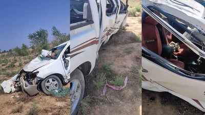 لە خورماتوو پیکابێک وەرگەڕا و شۆفێرەکەی گیانی لەدەست دا