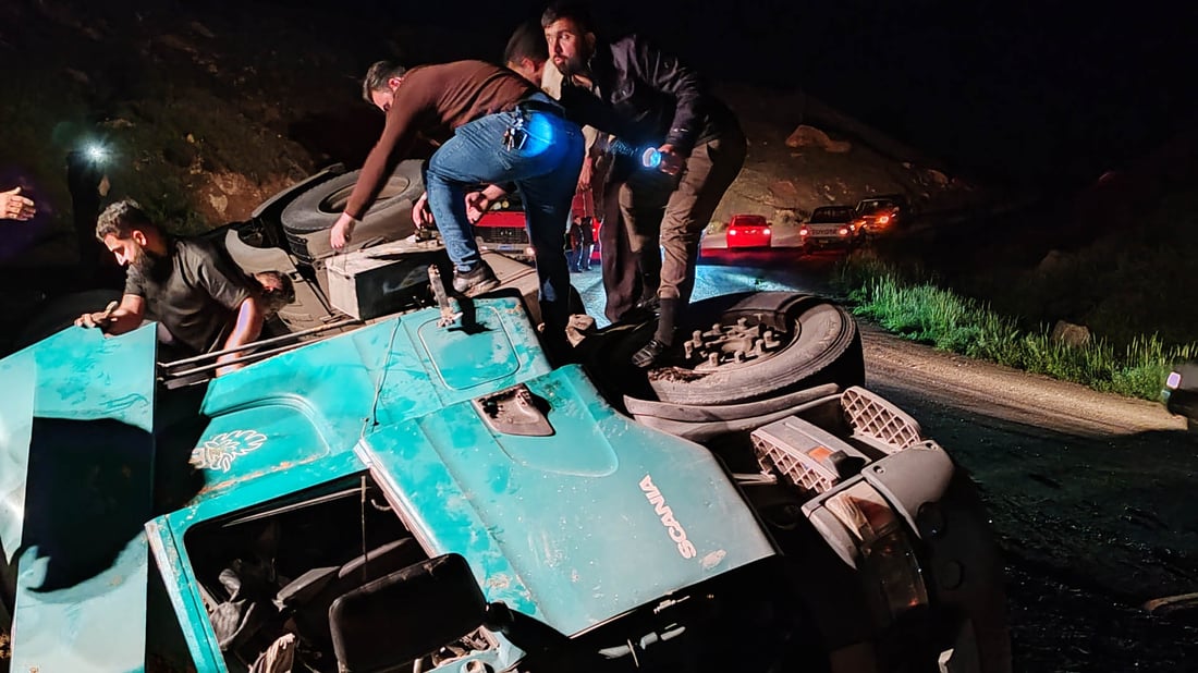 بەھۆی وەرگەڕانی بارھەڵگرێک جارێکی دیکە ئاوی زێی دوکان پیس بوو