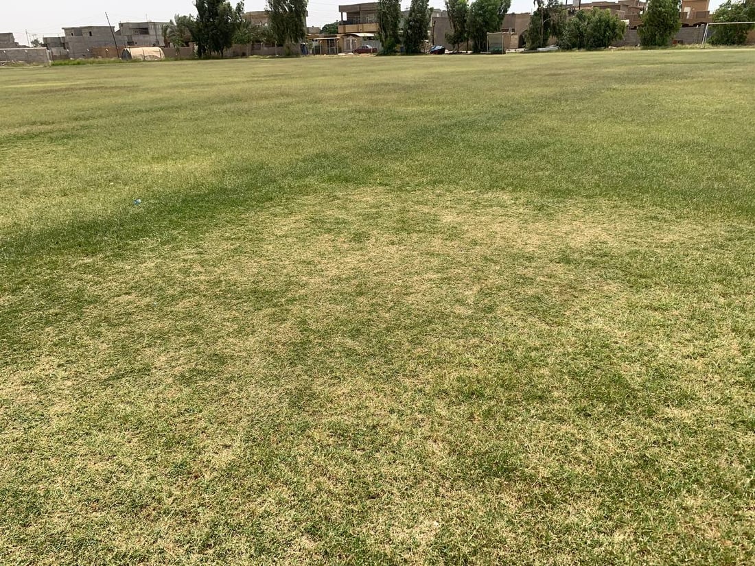 صور: نادي الضلوعية يعلق نشاطاته الرياضية بسبب جفاف أرضية الملعب