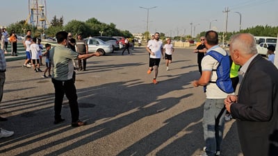 فيديو: العداءة آمال فازت كما تفعل دائماً.. المئات حضروا ماراثون آسياسيل في كركوك