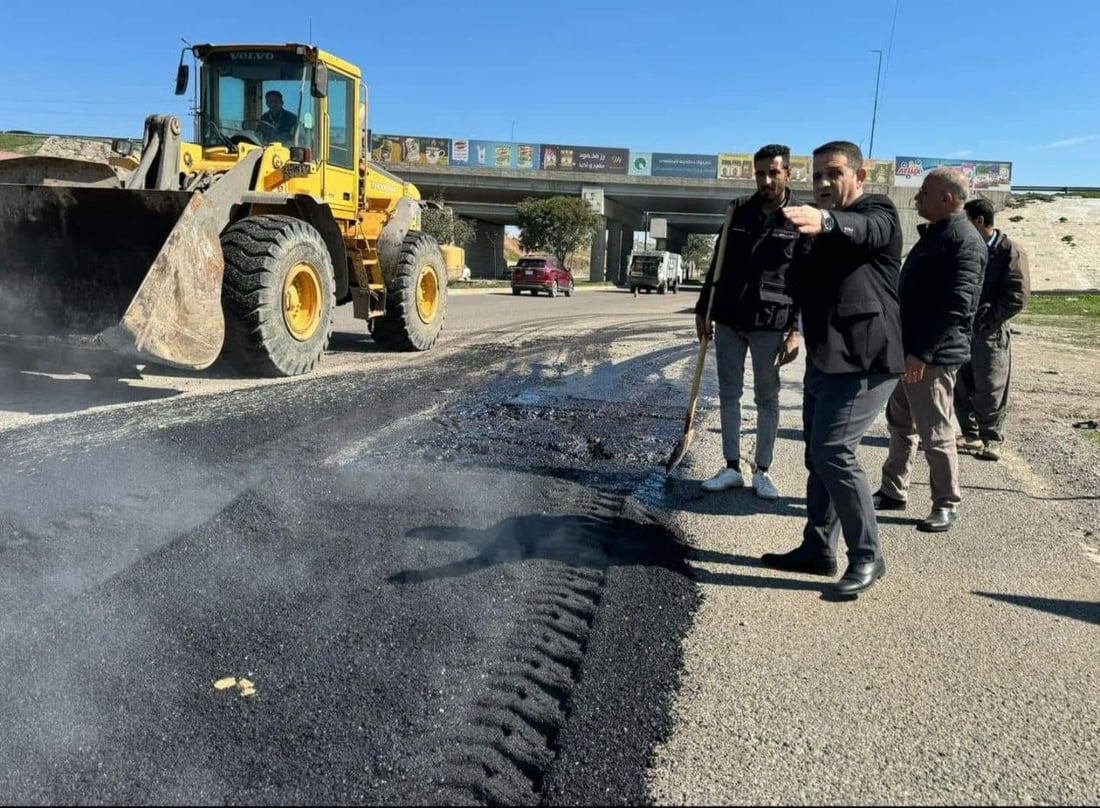 رێگای نێوان کەرکوک بۆ چەمچەماڵ نۆژەن دەکرێتەوە 