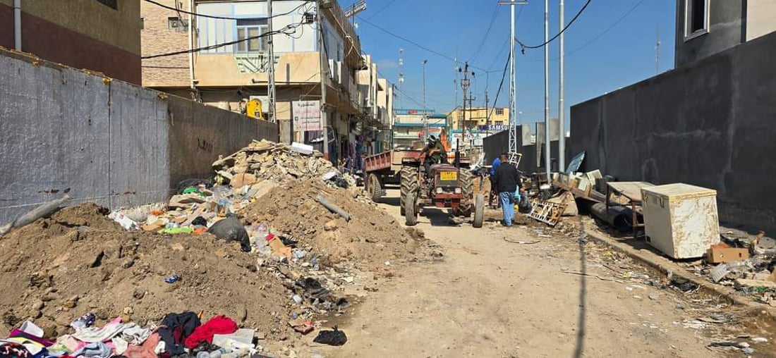 سيكون مسقفاً ومرتباً.. صور من انطلاق أعمال تأهيل سوق البگاگيل الشهير في طويريج