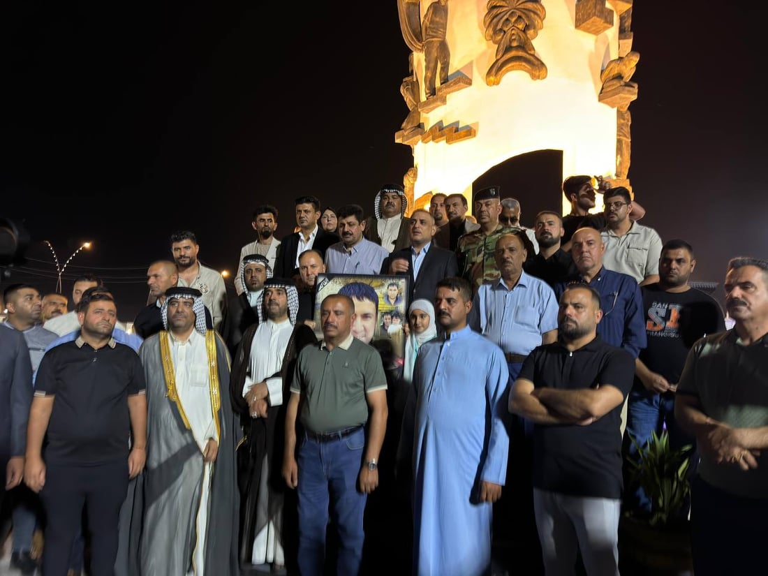 صور من الكوت: شموع وحزن حول نصب سبايكر في ذكرى المجزرة الأليمة