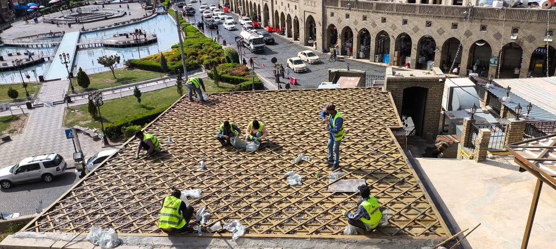 شووشتنی قەڵای هەولێر و دەوروبەری. فۆتۆ: شارەوانی