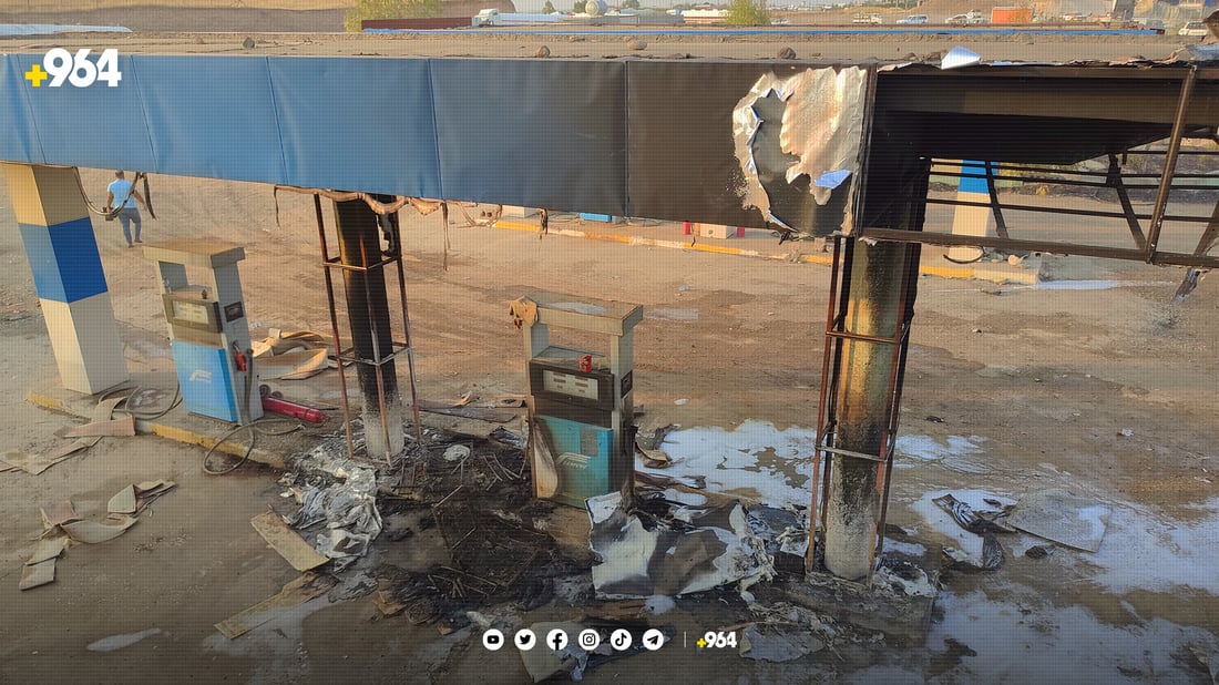 لە قەرەهەنجیر بەنزینخانەیەک و دوو تانکەر سووتەمەنی گڕیان گرتووە