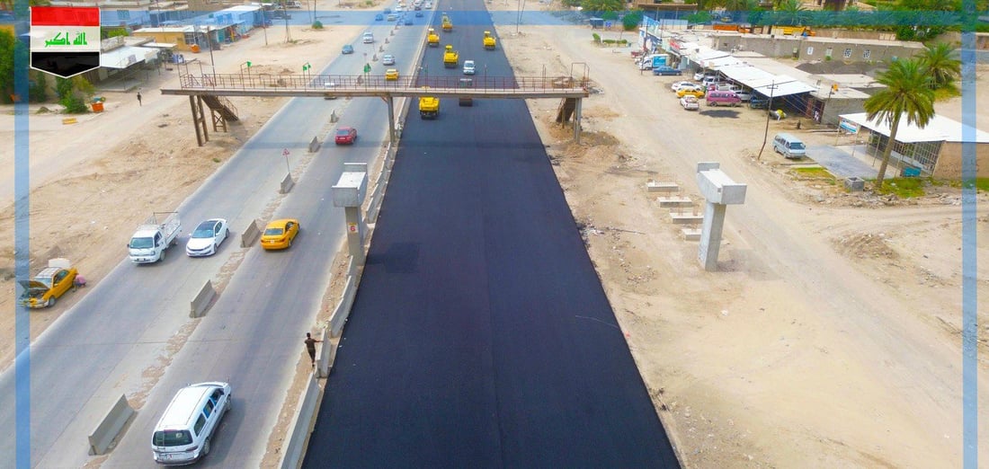 بغداد تعلن إنجاز المرحلة الأولى من تبليط طريق بغداد – موصل بطول 16 كم (صور)