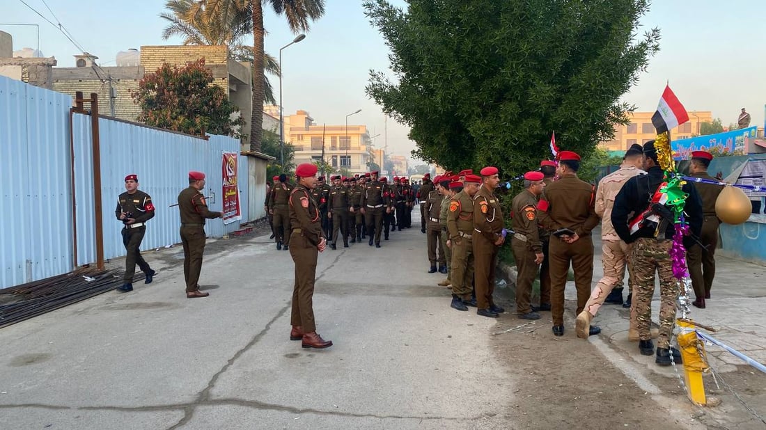 صور من اقتراع بغداد الخاص.. أفواج الانضباط العسكري وصلت أولاً