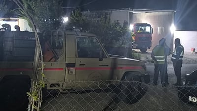 لەکاتی خۆپیشاندانەکەدا بەرگری شارستانی سۆران لە ئامادەباشیدا بوو