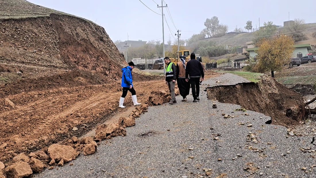بە کاتی رێگەی گوندەکانی قەرەهەنجیر کرایەوە کە لافاو پەکی خستبوو