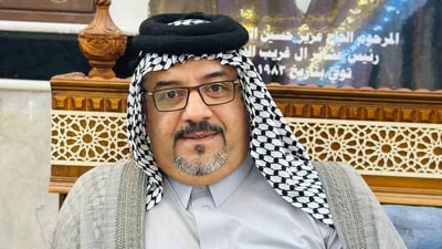 تنصيب الإعلامي ميثاق الزريجي شيخاً لعشيرة آل غريب في واسط (صور)