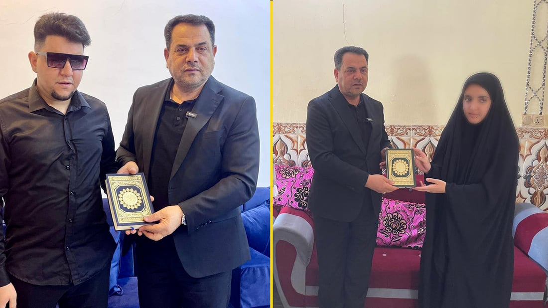 تربية النجف تزور الطلبة الأوائل في بيوتهم وتكرمهم