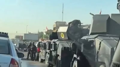 مدرعات وهمرات مكافحة الإرهاب تجوب مدينة الصدر بعد اعتقالات الخضراء