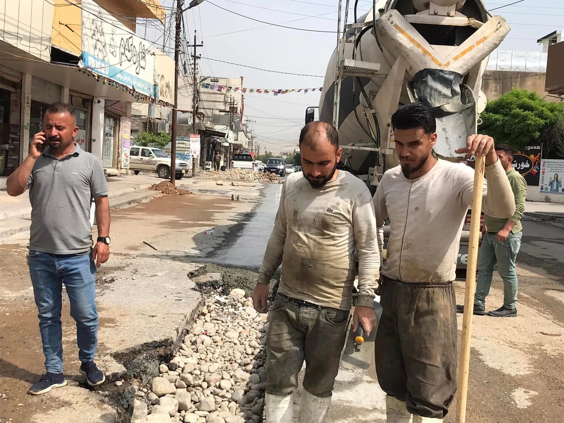 ئاو و ئاوه‌ڕۆ تێكه‌ڵبووه‌كه‌ى 300 ماڵى چوارقوڕنه‌ چاره‌سه‌ركرا