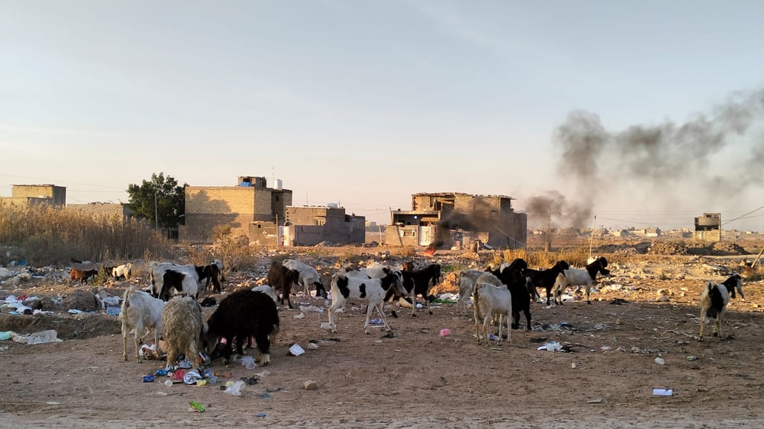 صور: هذه المنطقة البغدادية خارج الحياة منذ 20 سنة.. مختار الولداية يتحدث لفريق 964