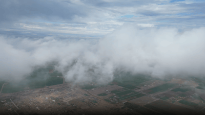 كاميرا 964 فوق غيوم الحويجة!.. مشاهد من السماء والأرض والمدينة صمدت تحت الأمطار