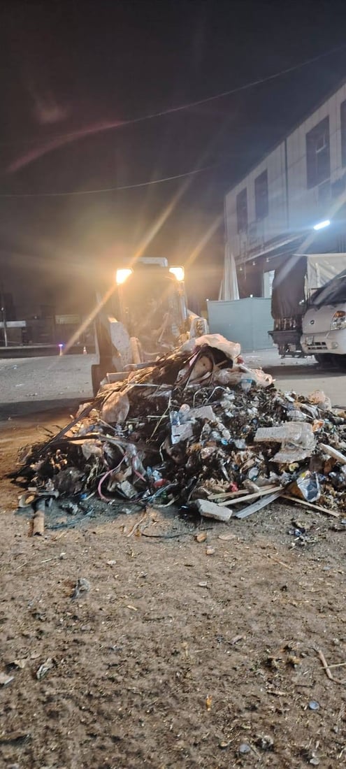 شەوانی هەینی نزیکەی 10 تۆن زبڵ و خاشاک لە عەلوەی هەولێر کۆدەکرێتەوە