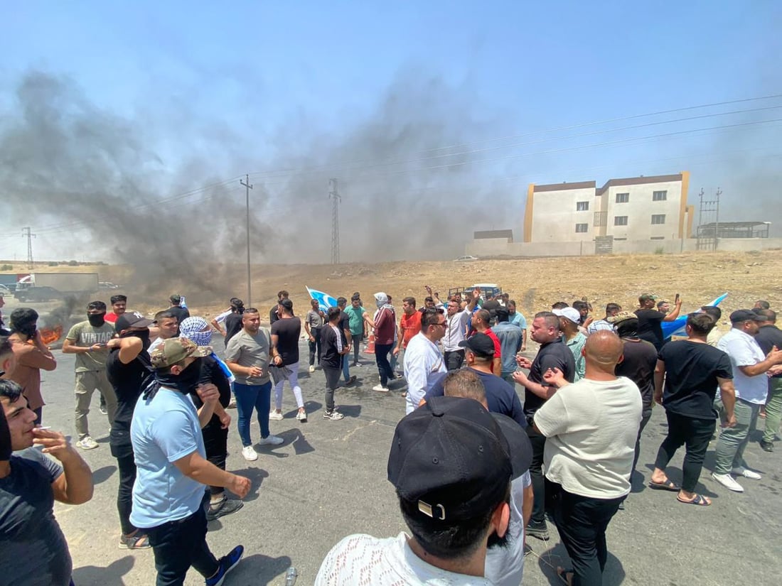 تصعيد خطير في آلتون كوبري.. المتظاهرون أغلقوا طريق أربيل (صور)