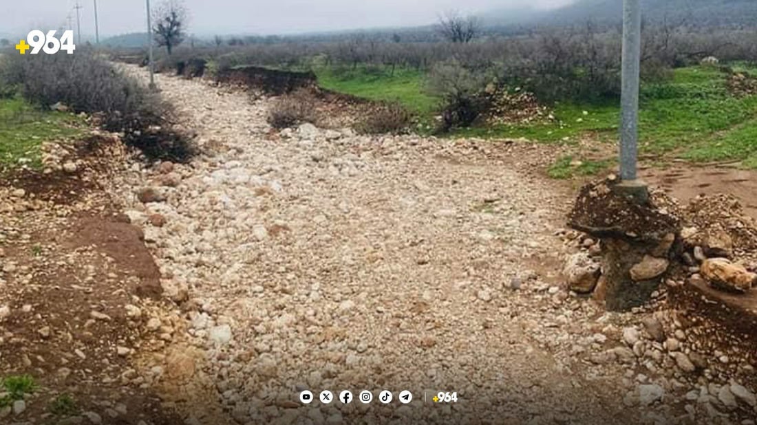 لە گوندێکی دینارتە 10 ستوونی کارەبا مەترسی کەوتنیان لەسەرە