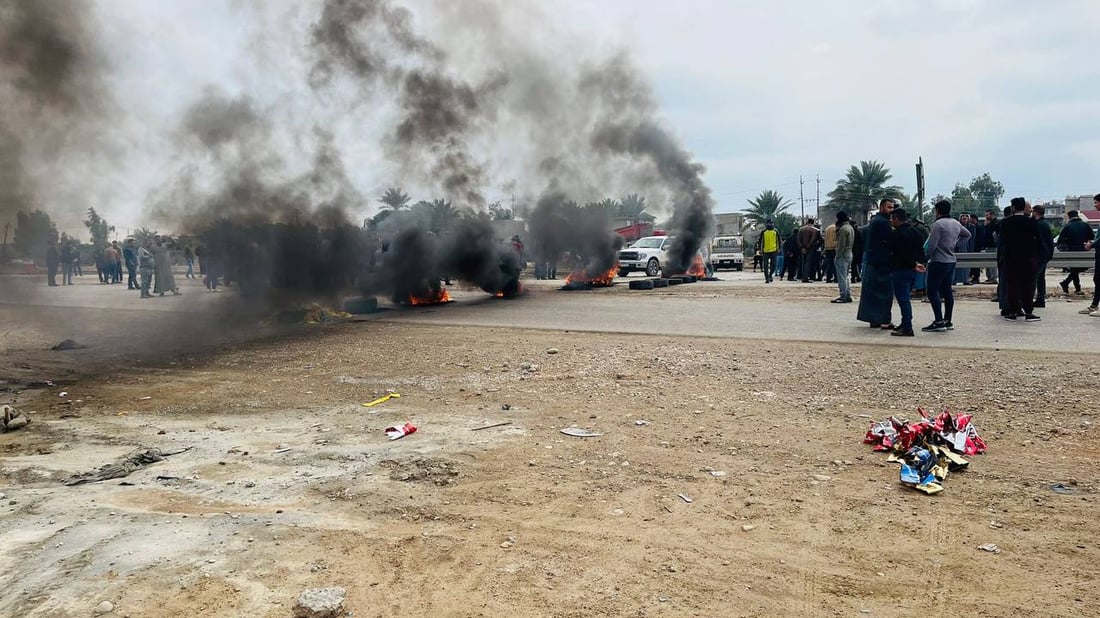 تميم تريد ولاية ثانية.. اعتصام في بلدروز والمقدادية احتجاجاً على مرشح العامري (صور)
