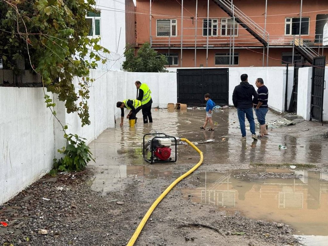 لە سۆران ئاو چووە ناو چەند ماڵێکەوە