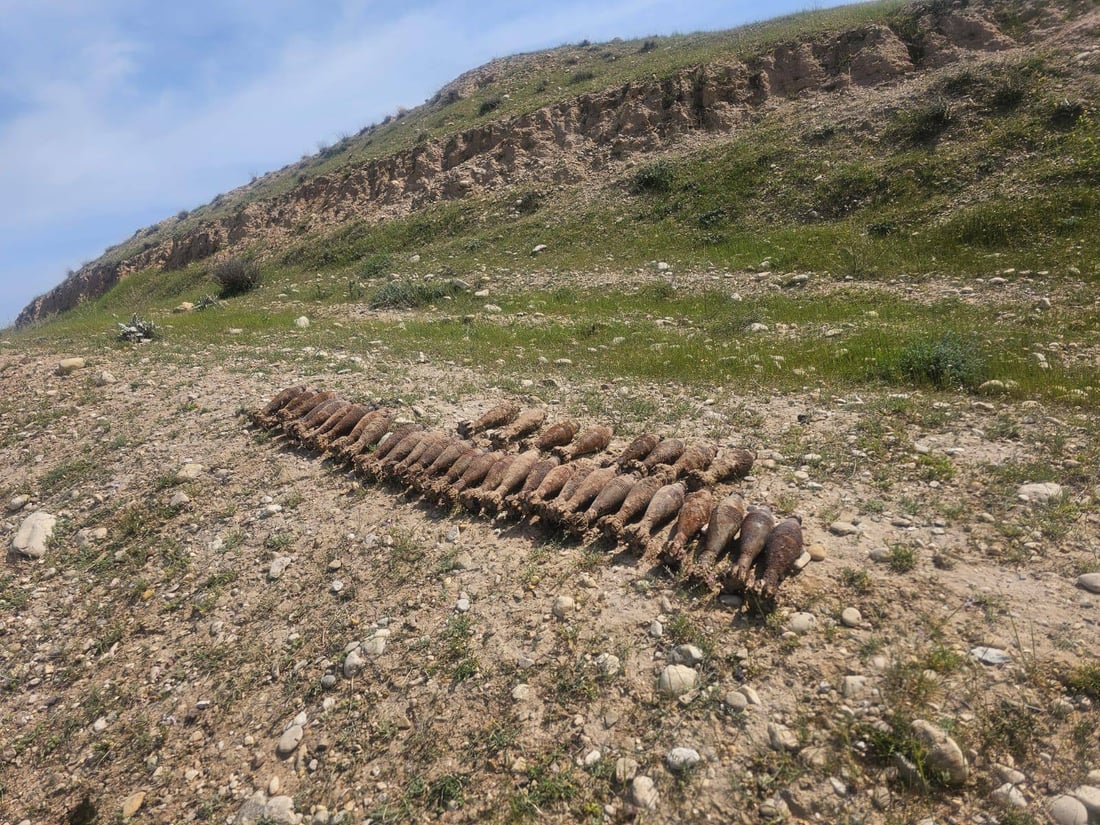 ژمارەیەک گولـلە هاوەن لە قۆرەتووی گەرمیان دۆزرانەوە