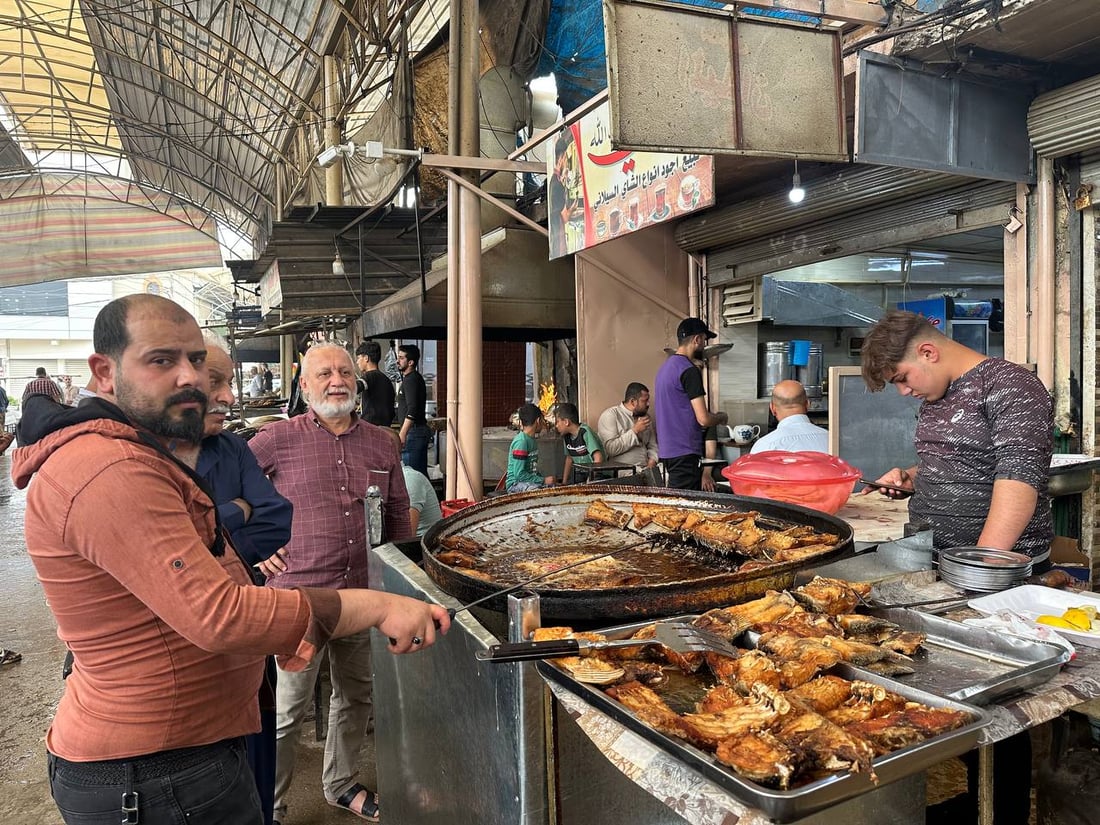 صور: أسماك المحافظات لم تصل الى سوق الميدان في الموصل.. والسعر ارتفع قليلاً