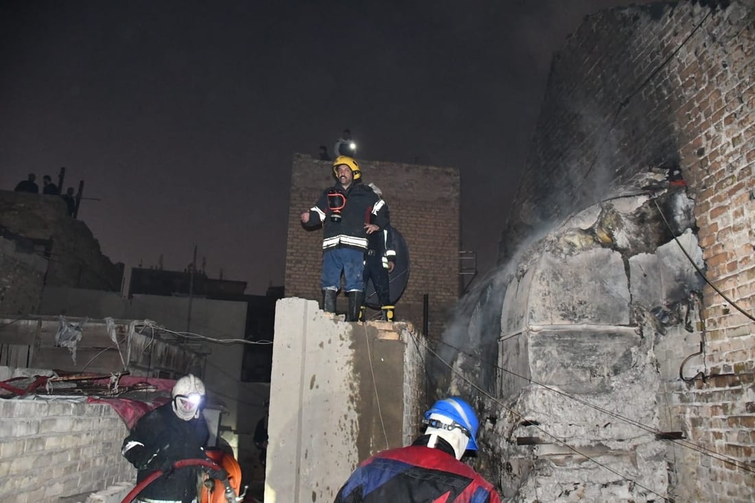 حريق يلتهم مبنى سينما غرناطة في بغداد