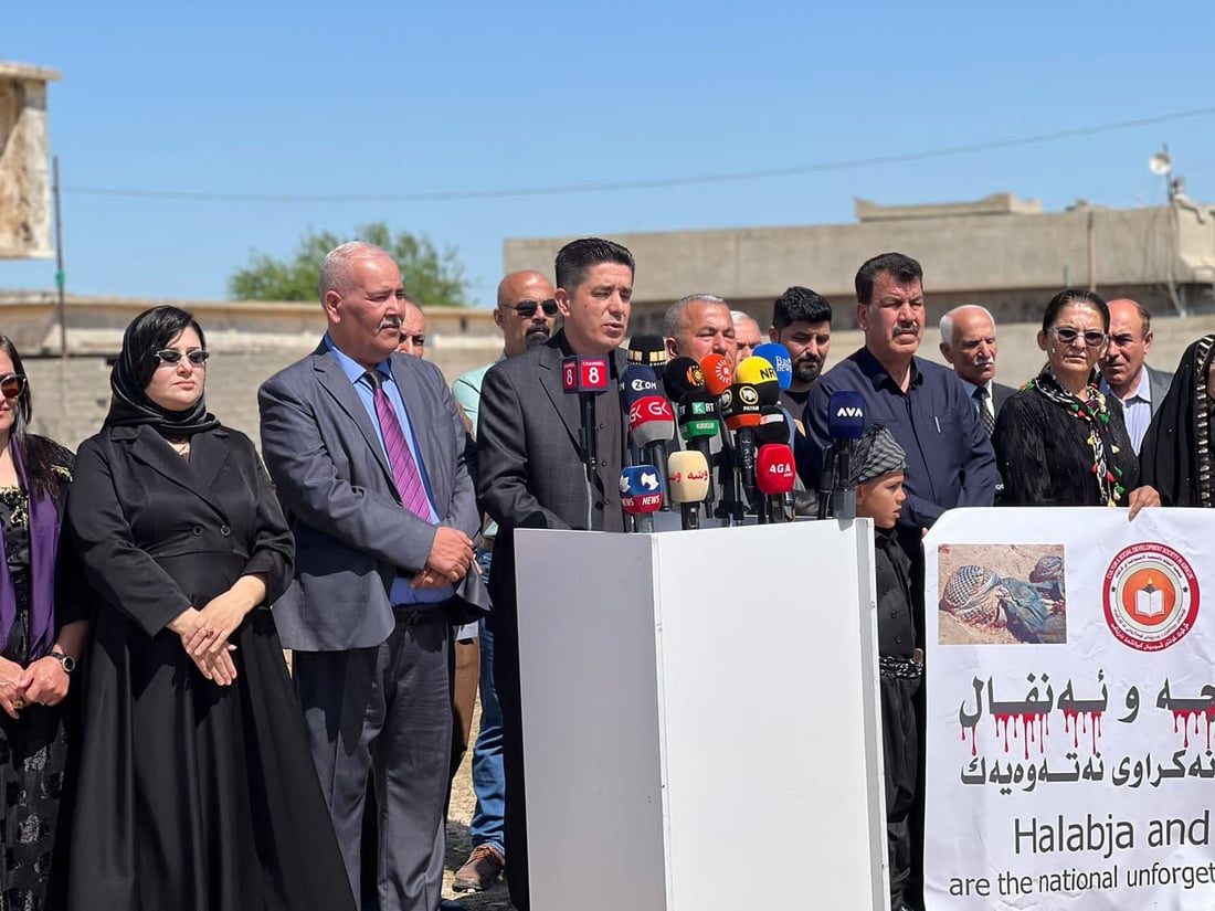 لە تۆپزاوە گردبووەنەوە کرا و چاویان لە دروستکردنی مۆنۆمێنتەکەیە