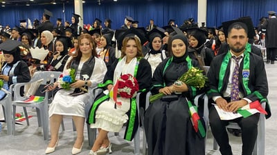 ئاهەنگی دەرچوونی خوێندکارانی زانکۆی پۆڵیتەکنیکی هەولێر بەڕێوەچوو