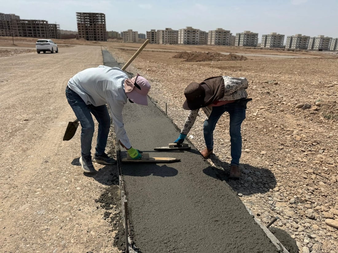 قوناغی دووەمی دروستکردنی شەقامە ناوخۆییەکانی ناوچەی پەرەپێدان دەستیپێكرد