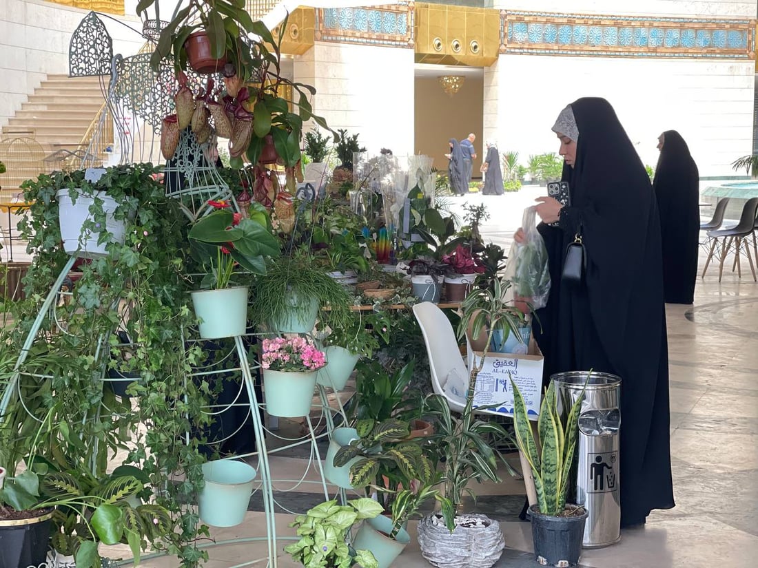 صور: نباتات نادرة في أول معرض للزراعة بالنجف وطموحات لنقل التجربة لمحافظات أخرى