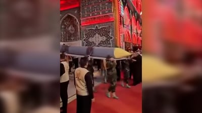 صواريخ بدر داخل الصحن الحسيني.. منظمة هادي العامري تعلق على الاستعراض الثوري