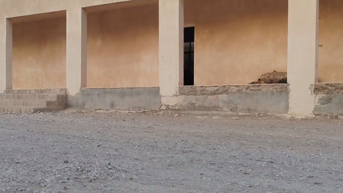 گۆڕەپانى قوتابخانەیەکى کوردى لە خورماتوو چەوڕێژە