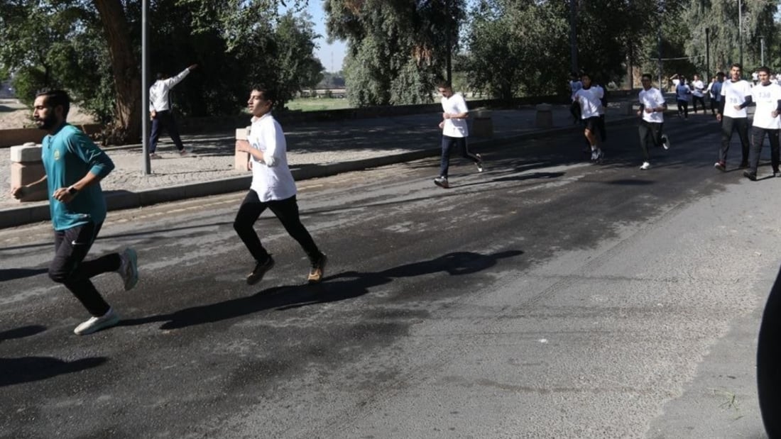 Abu Nawas street hosts Baghdad school marathon in collaboration with French embassy