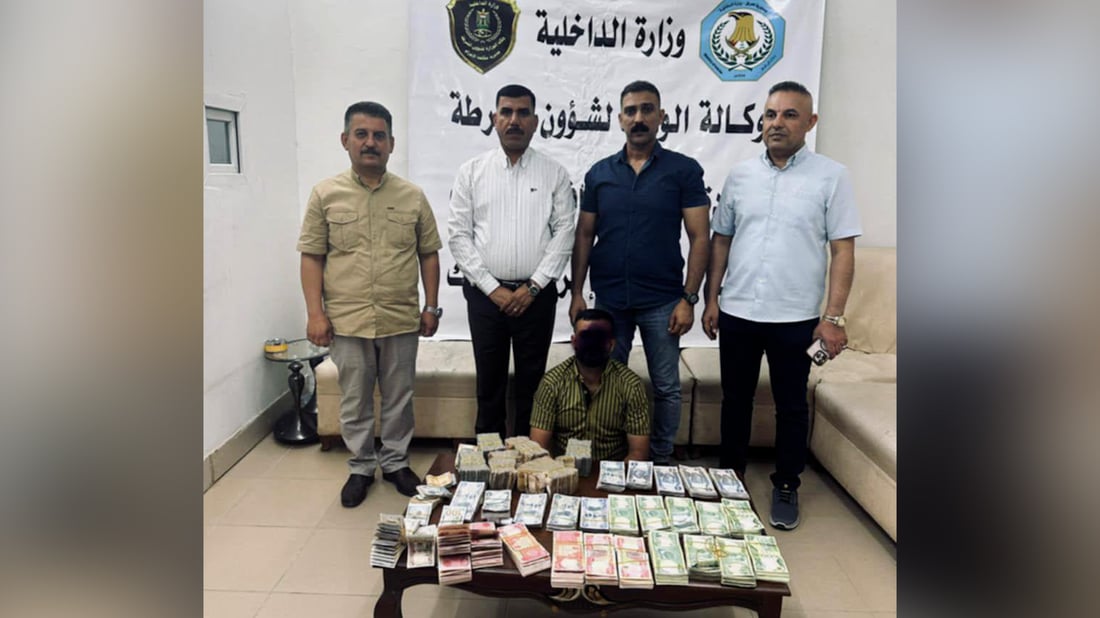 عامل في مول يسرق 80 مليون دينار ويقع بقبضة شرطة كركوك