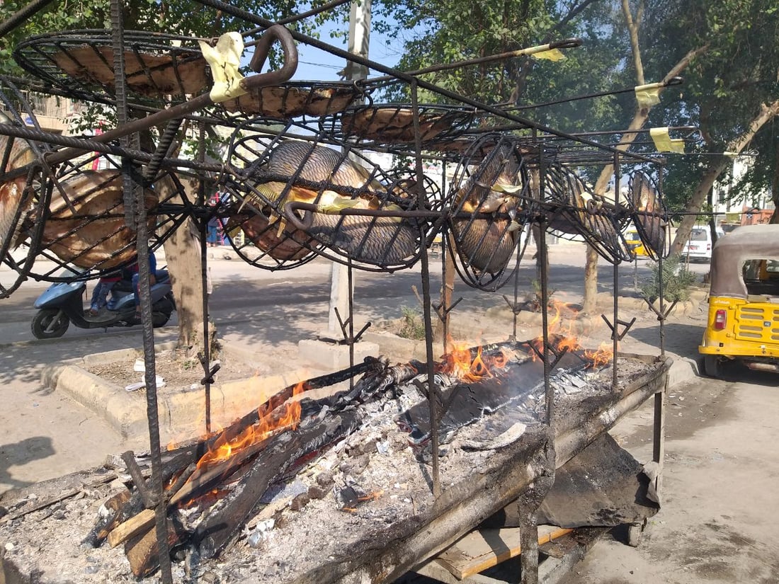 المسكوف “سمك مدخن” لا يشوى بلهب النار (صور)