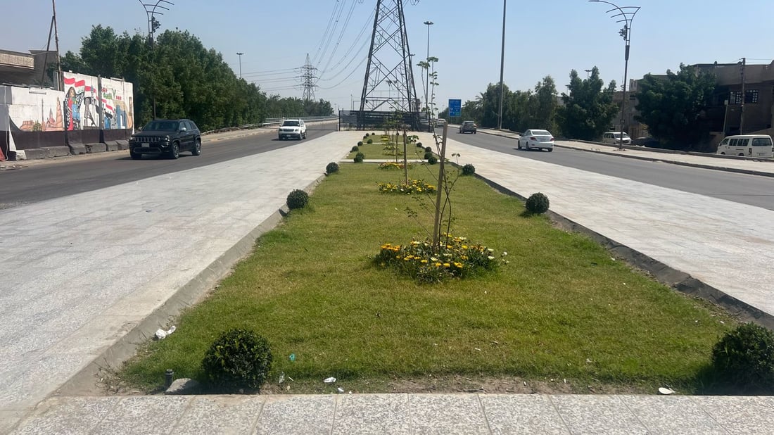 الغزالية ترحب بكم بالمرمر والورود والنافورات.. صور من المدخل الجديد