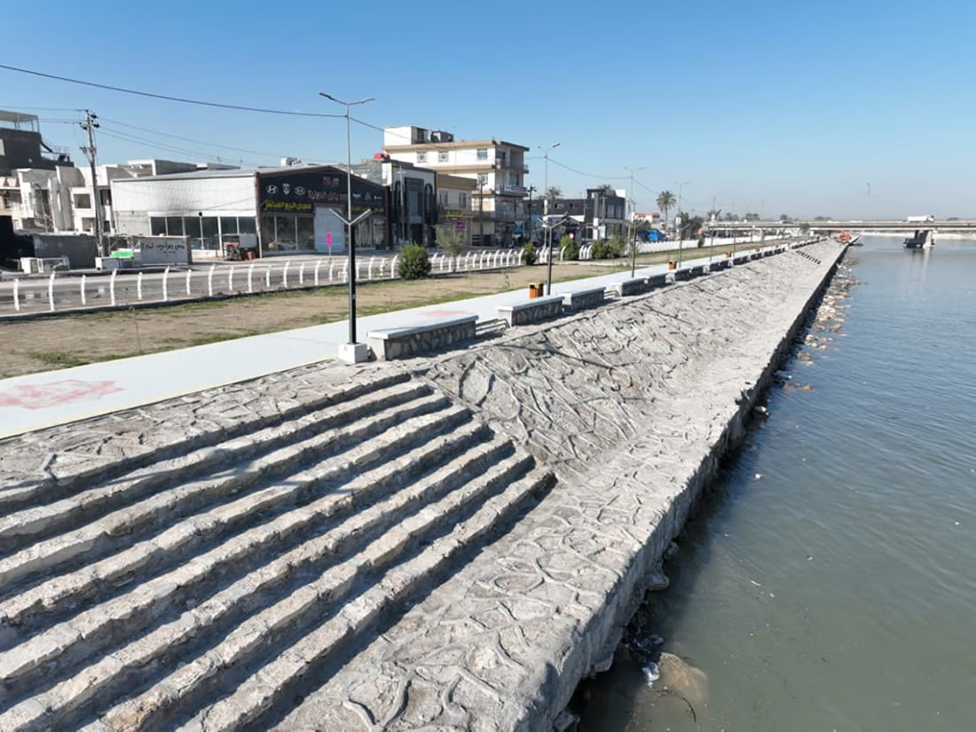 Water resources ministry completes phase one of Hilla riverbank project